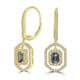 0.81tct Spinel Earring with 0.43tct Diamonds set in 14K Yellow Gold