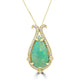 5.41ct Opal Pendants with 0.28tct Diamond set in 14K Yellow Gold