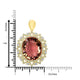 18.74ct Tourmaline Pendant with 0.83tct Diamonds set in 18K Yellow Gold