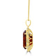 20.5ct Citrine Pendant with 0.34tct Diamonds set in 18K Yellow Gold