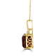 16.9ct Citrine Pendant with 0.21tct Diamonds set in 18K Yellow Gold