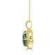 17.13ct Prasiolite Pendant with 0.68tct Diamonds set in 18K Yellow Gold