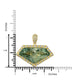 17.13ct Prasiolite Pendant with 0.68tct Diamonds set in 18K Yellow Gold