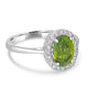 2.13ct Sphene Ring with 0.23tct Diamonds set in 14K White Gold