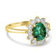 1.48ct Tourmaline Ring with 0.65tct Diamonds set in 14K Yellow Gold