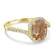 2.13ct Tourmaline Ring with 0.28tct Diamonds set in 14K Yellow Gold