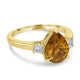 2.31ct Tourmaline Ring with 0.29tct Diamonds set in 14K Yellow Gold