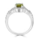 1.61ct Sphene Ring with 0.34tct Diamonds set in 14K White Gold