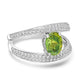 1.69ct Sphene Rings with 0.52tct Diamond set in 14K White Gold