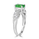 1.5ct Tsavorite Ring with 0.29tct Diamonds set in 14K White Gold