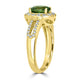 1.67ct Demantoid Garnet Ring with 0.45tct Diamonds set in 14K Yellow Gold