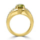 3.64ct  Sphene Rings with 0.76tct Diamond set in 14K Yellow Gold