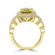 3.72ct  Sphene Rings with 0.85tct Diamond set in 14K Yellow Gold