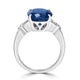 5.44ct Kyanite Ring with 0.19tct Diamonds set in 14K White Gold