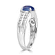 2.24ct  Sapphire Rings with 0.44tct Diamond set in 14K White Gold