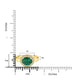 1.31ct Emerald Ring with 0.38tct Diamonds set in 14K Yellow Gold