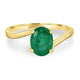 1.28ct Emerald Ring set in 14K Yellow Gold