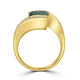 1.95ct Emerald Ring with 0.26tct Diamonds set in 18K Yellow Gold