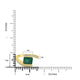 1.95ct Emerald Ring with 0.26tct Diamonds set in 18K Yellow Gold