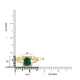 1.53ct  Emerald Rings with 0.2tct Diamond set in 14K Yellow Gold