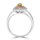 0.41ct  Diamond Rings with 0.58tct Diamond set in 18K White Gold