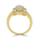 1.02ct Opal Ring with 0.07tct Diamonds set in 14K Yellow Gold