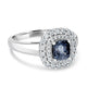 1.15ct Spinel Ring with 0.4tct Diamonds set in 14K White Gold