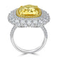 12ct Sapphire Ring with 3.1tct Diamonds set in 18K Two Tone Gold