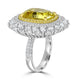 12ct Sapphire Ring with 3.1tct Diamonds set in 18K Two Tone Gold