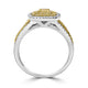 0.23ct  Diamond Rings with 0.69tct Diamond set in 14K Two Tone Gold