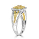 0.23ct  Diamond Rings with 0.69tct Diamond set in 14K Two Tone Gold