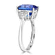 5.19ct  Tanzanite Rings with 0.29tct Diamond set in 18K White Gold