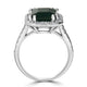 3.49ct Tourmaline Ring with 0.48tct Diamonds set in 14K White Gold