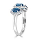 1.81tct Kyanite Ring with 0.43tct Diamonds set in 14K White Gold