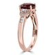 1.81ct Tourmaline Ring with 0.21tct Diamonds set in 14K Rose Gold