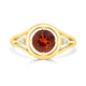 1.12ct Citrine Rings with 0.04tct Diamond set in 14K Yellow Gold