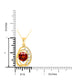 1.73ct Citrine Pendant with 1.73tct Diamonds set in 14K Yellow Gold