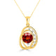 1.73ct Citrine Pendant with 1.73tct Diamonds set in 14K Yellow Gold