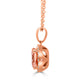 2.79ct Morganite Pendant with 0.17tct Diamonds set in 14K Rose Gold