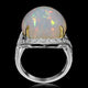 14.25ct Opal Ring with 0.25tct Diamonds set in 14K Two Tone Gold