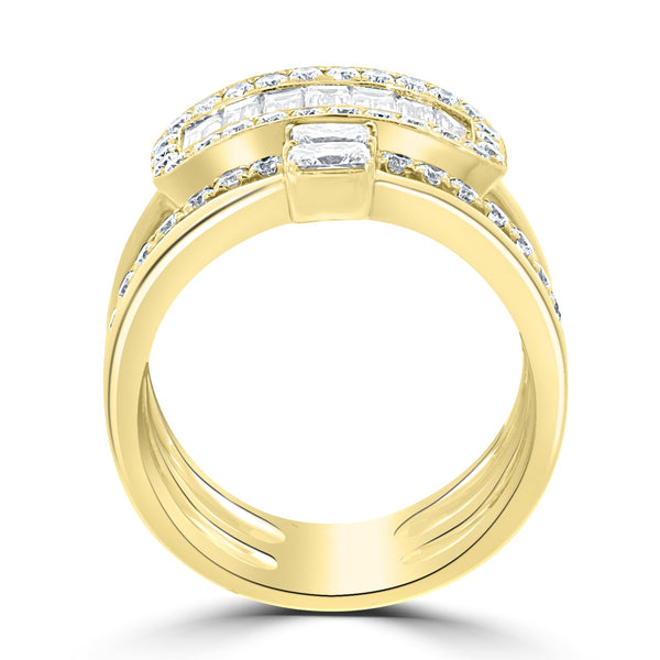 2.4tct Diamond Ring set in 18K White Gold