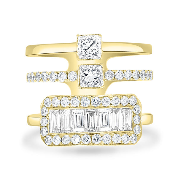 2.4tct Diamond Ring set in 18K White Gold