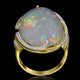 14.04ct Opal Ring with 0.25tct Diamonds set in 14K Yellow Gold