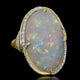 14.04ct Opal Ring with 0.25tct Diamonds set in 14K Yellow Gold