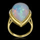 13.89ct Opal Ring with 0.25tct Diamonds set in 14K Yellow Gold