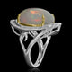 15.14ct Opal Ring with 0.13tct Diamonds set in 14K Two Tone Gold