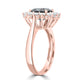 2.44ct Spinel Ring with 0.97tct Diamonds set in 14K Rose Gold