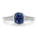 1.25ct Spinel Ring with 0.12tct Diamonds set in 14K White Gold