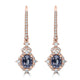 1.92tct Spinel Earring with 0.36tct Diamonds set in 14K Rose Gold