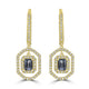 0.81tct Spinel Earring with 0.43tct Diamonds set in 14K Yellow Gold